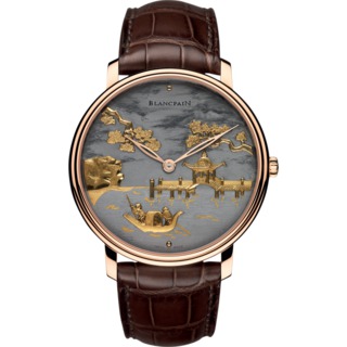 Replica Copy Blancpain Villeret Titanium Pagoda Watch 6615-3612-55B